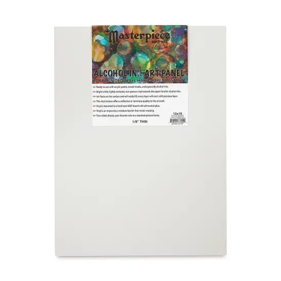 Masterpiece Alcohol Ink Art Panel - 12" x 16", Single Panel {1}