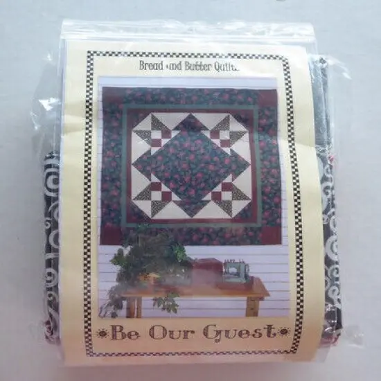 Be Our Guest Wall Hanging Kit 56x56 by Breas and Butter Quilts {1}