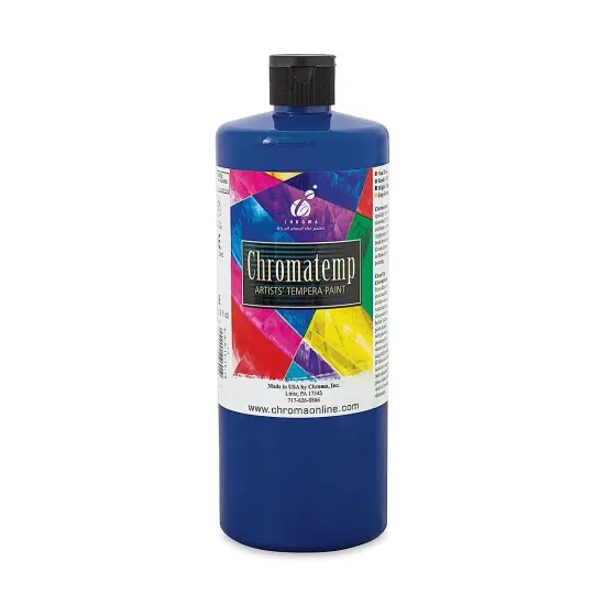 Chroma Chromatemp Artists' Tempera Paint - Phthalo Blue, Quart {1}