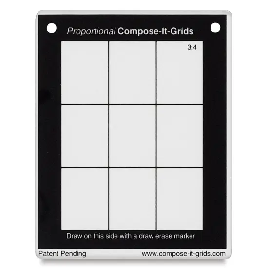 Compose It Grid - 4" x 5", Clear, 3:4 {2}