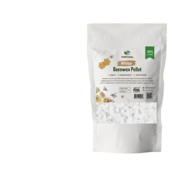 100% Pure White Organic Beeswax Pellets {4}