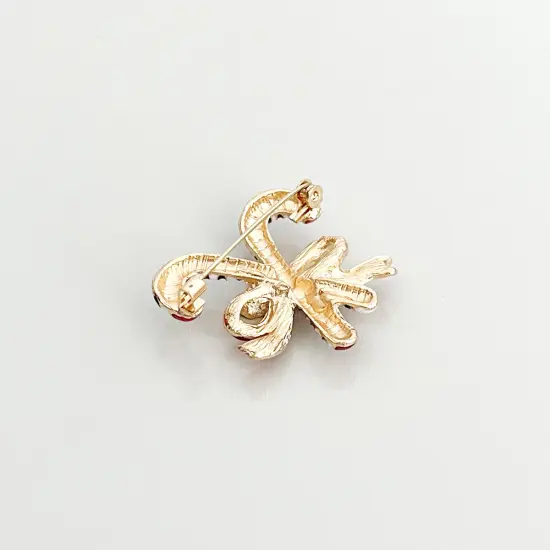 Wrapables Christmas Crystal Rhinestone Brooch Pin, Candy Canes {3}