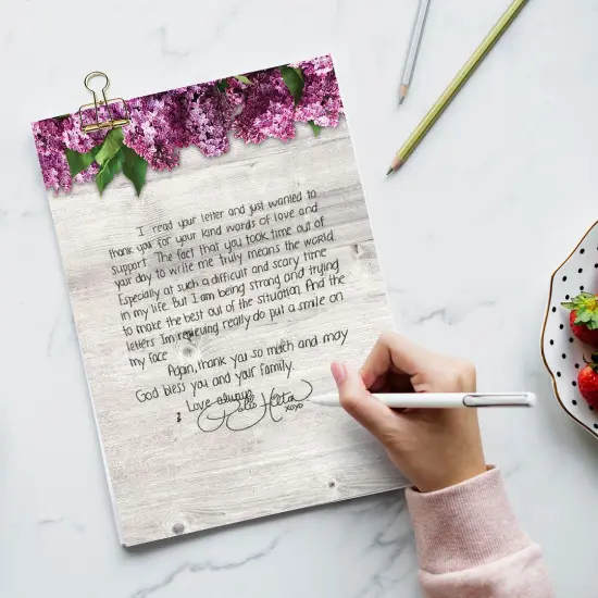 Great Papers! Three Lovely Lilac Stationery Letterhead, Invitations and Announcements, Printer Friendly, 8.5"x11", 80 Pack {4}