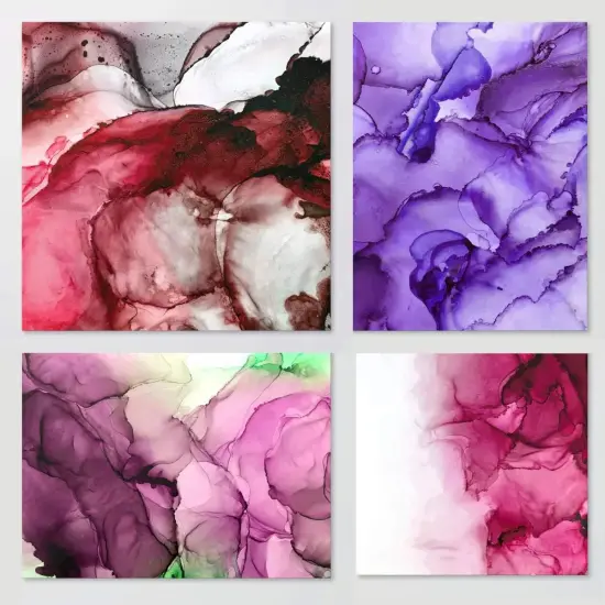 Alcohol Ink Paper 25 Sheets Pixiss Heavy Weight Paper for Alcohol Ink & Watercolor, Synthetic Paper A4 12x12 Inches (305x305mm), 300gsm {4}
