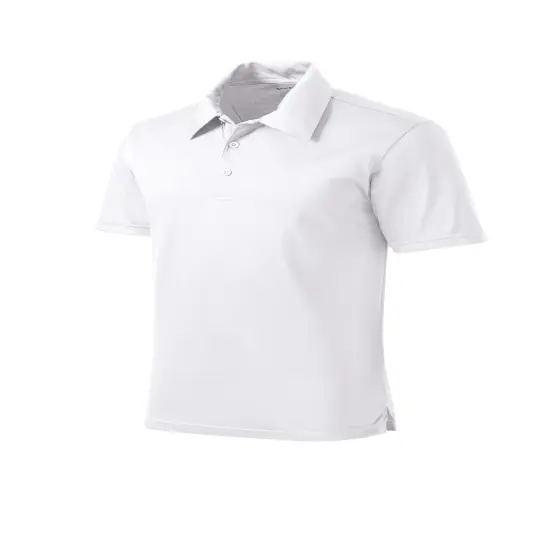 Sport-Tek&reg; PosiCharge Active Textured Collared Short Sleeve Polo Iron grey {4}