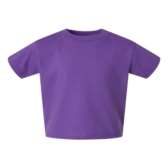 Rabbit Skins&reg; Toddler Cotton Crewneck Short Sleeve Jersey T-Shirt -3301T Purple {1}