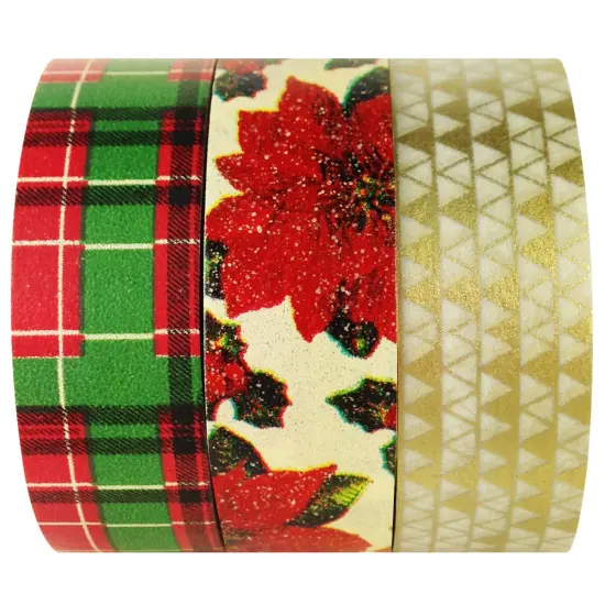 Wrapables Tis The Season Japanese Washi Masking Tape (Set of 3) {1}