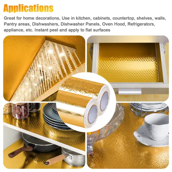 Self-Adhesive Waterproof Oil-Proof Aluminum Foil Kitchen Wall Film {3}