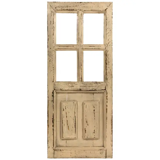 Northlight Miniature Weathered Wooden Door Wall Decoration - 28" Beige {1}