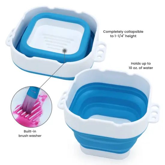 Creative Mark AquaMat Extra Large 23 3/8" x 21 3/8" Non-Slip Silicone Mat for Arts and Crafts, Workspace for Painting, Crafting, Epoxy, Resin, Clay, Craft Table Protector and Office Table Mat {4}