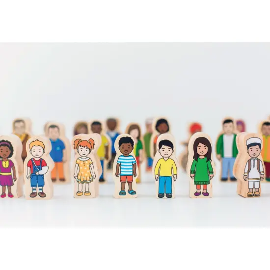 My Family - Set of 30 - Ages 1+ - Inclusive Wooden Blocks for Toddlers {4}