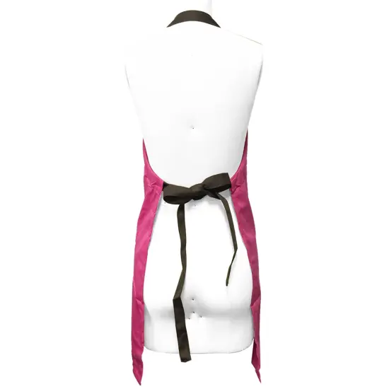 Wrapables Butterfly Girl Adjustable Work Apron, Hot Pink {3}
