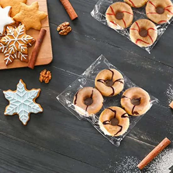 200 Pieces 5''x 7'' Clear Resealable Cello/Cellophane Good for Bakery,Adhesive Treat, Candle, Soap, Cookie Poly Bags {3}