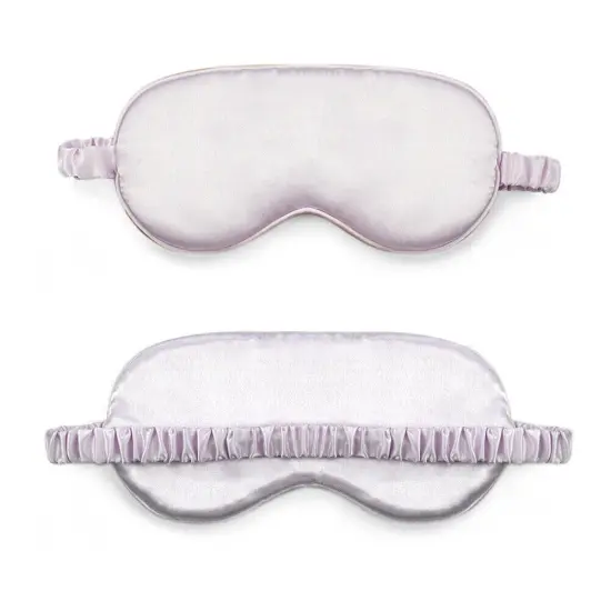 Kitcheniva Smooth Padded Double Sided Satin Travel Sleep Eye Mask Cover Light purple {1}