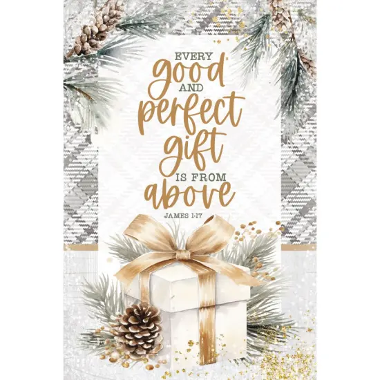 Every Good Christmas Wood Plaque with Easel and Hook Wall Tabletop Art - 4 inches x 6 inches {1}