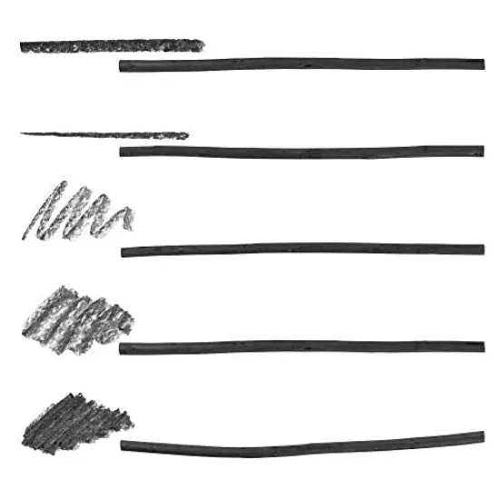 Artist Charcoal, Medium, Black 4 Charcoal Sticks for Drawing, Sketching, and Fine Art {1}