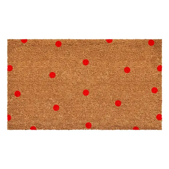 Red Polka-Dots Doormat {1}
