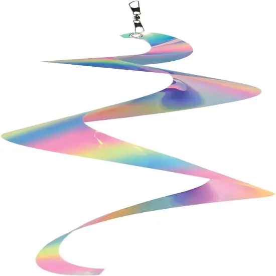 30-inch Striped Iridescent Twister Tail {1}