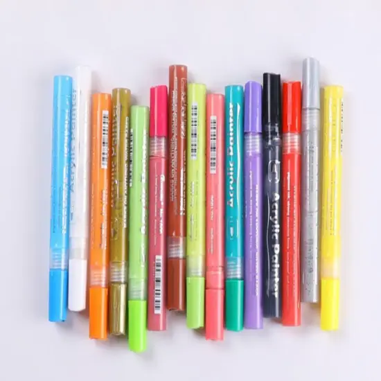 Acrylic Paint Marker Pens Set for Pebble, Rock, Stone Painting, Scrapbooking, Fabric Gold(6pcs) {2}