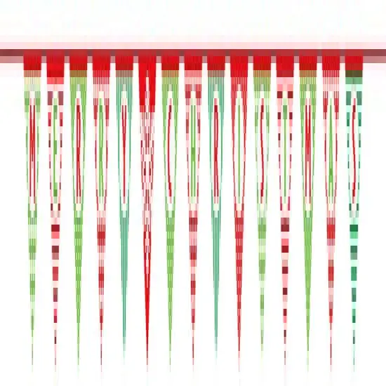 Merry Christmas Patterned Paper Flag 14ft Banner, 1ct {2}