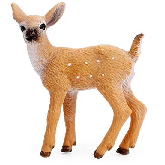 12 Pieces Deer Figurines Cake Toppers, Deer Toys Figure, Small Woodland Animals Set of 12 Fawn {3}