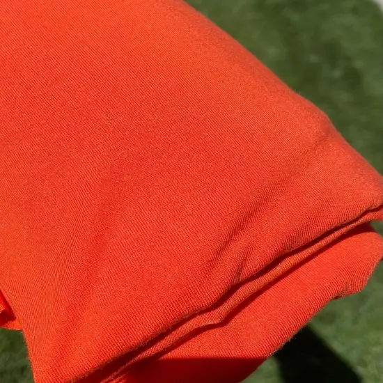 Tangerine Bamboo Spandex Solid {1}