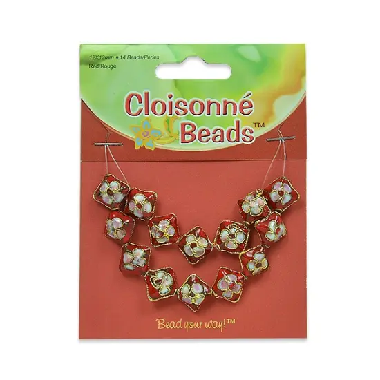 6 Packs of Cloisonne BeadsPack of14 {1}