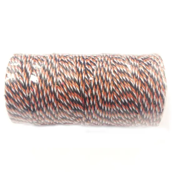 Wrapables Cotton Baker's Twine 12ply 110 Yard, Black and Orange {1}