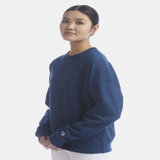 Women's Powerblend Crewneck Sweatshirt | RADYAN&reg; Late night blue {4}