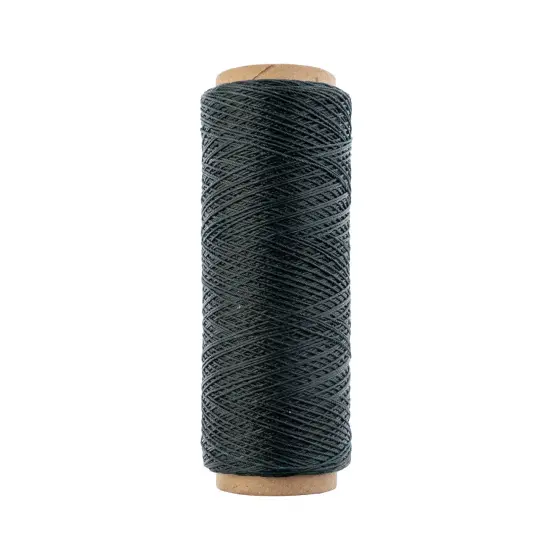 Gudebrod 0.015" Waxed Polyester Thread 500ft | Made In USA Green {2}
