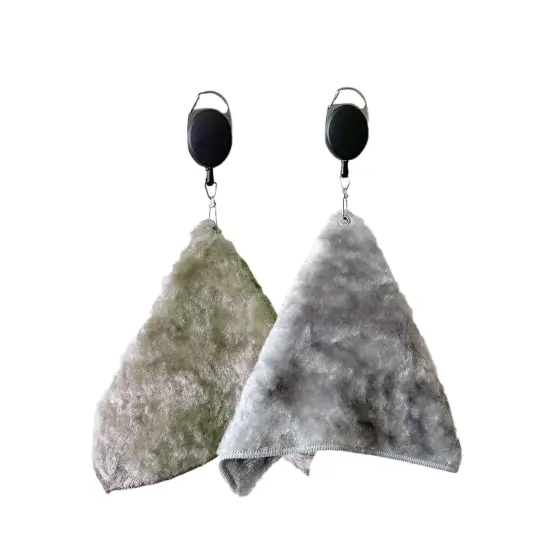 100% Viscose (Vegetable Fiber) Premium Quality Golf Towel Khaki {7}