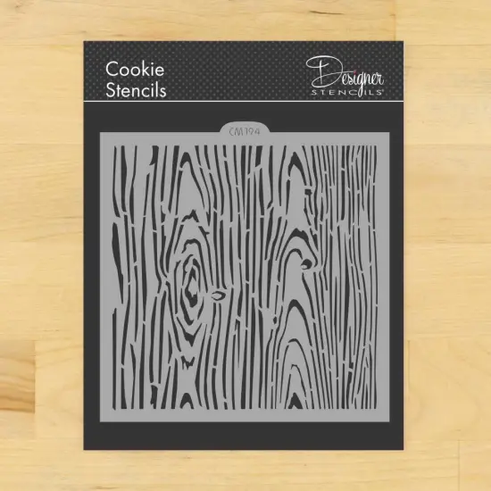 Faux Wood Grain Cookie and Craft Stencil | CM194 by Designer Stencils | {1}