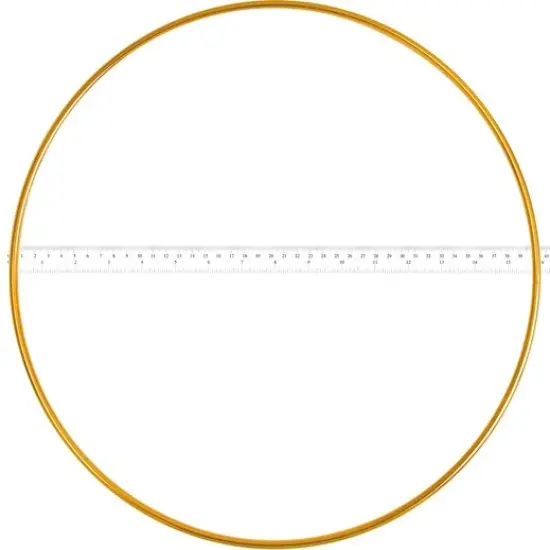 John Bead 16" Brass Metal Rings, 10pcs {3}
