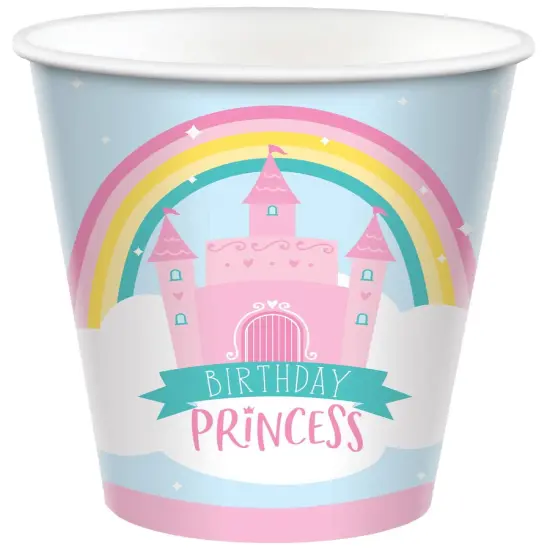 Princess Castle Birthday 9 oz Paper Cups, 8ct {1}
