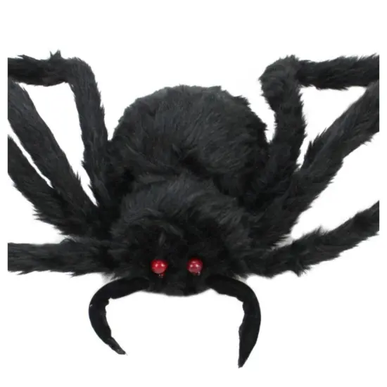 Northlight LED Lighted Spider with Flashing Eyes Halloween Decoration - 48" Black {5}