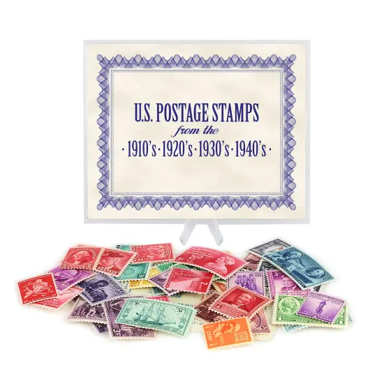 40 U.S. Postage Stamps from the 1910's, 1920's, 1930's & 1940's {3}