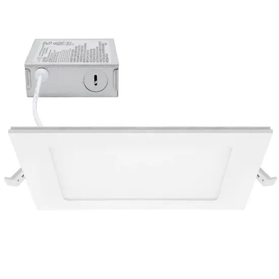 GreenLux 6-in 14w LED Square Slim Downlight 3000K Warm White 120v Dimmable {1}