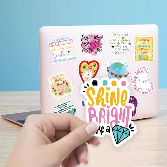 300 Pieces Motivational Sticker, Inspirational Words Stickers for Teens Adults Students Teacher Employees Vinyl Encouraging Positive Affirmation Stickers for Water Bottles Laptop Decals Scrapbook Journal {3}