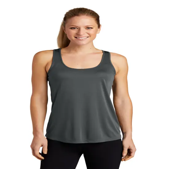 Sport-Tek&reg; Ladies PosiCharge Competitor Racerback Tank Iron grey {1}