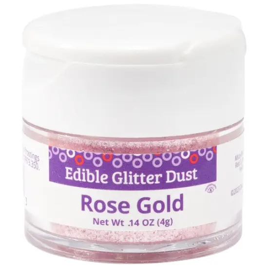 Edible Glitter Dust, 4g Rose gold {1}