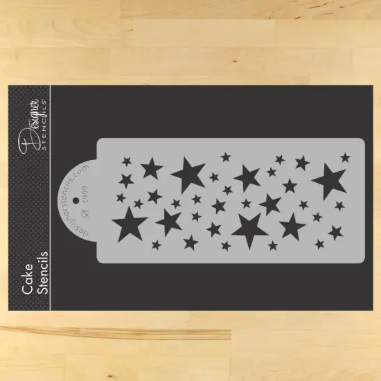 Scattered Stars Cake Stencil | C999 by Designer Stencils | Cake Decorating Tools | {1}