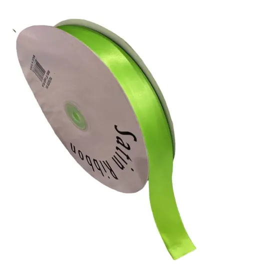 Kitcheniva Satin Ribbon DIY Crafts 100 Yards 3/8" Apple green {1}