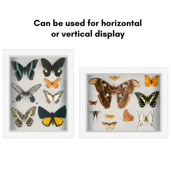 Americanflat Shadow Box Frame - 1.5 Interior Depth for Memorabilia - Display Case for Showcasing Souvenirs, Awards, and Medals - Shatter Resistant Glass - Hanging Hardware {4}