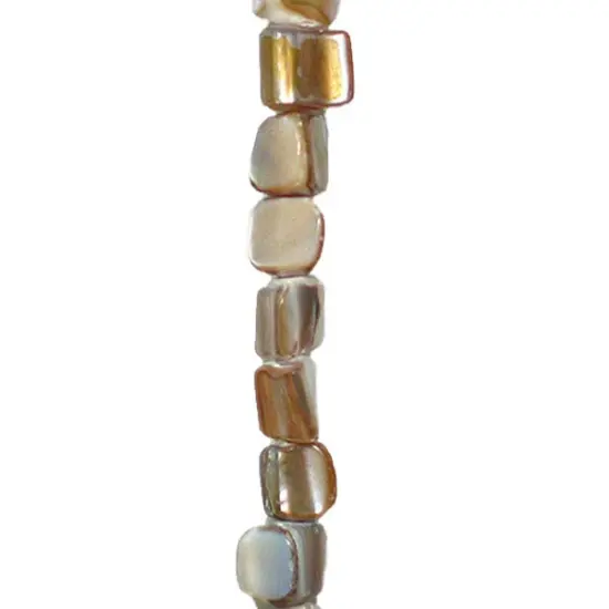 6 Packs of Tinted Shell Nugget Beads - Natural - 2 x 8" Strand {1}