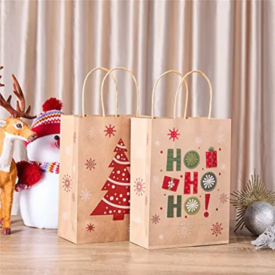 24 Pack Small Christmas Gift Bags With Handle {6}