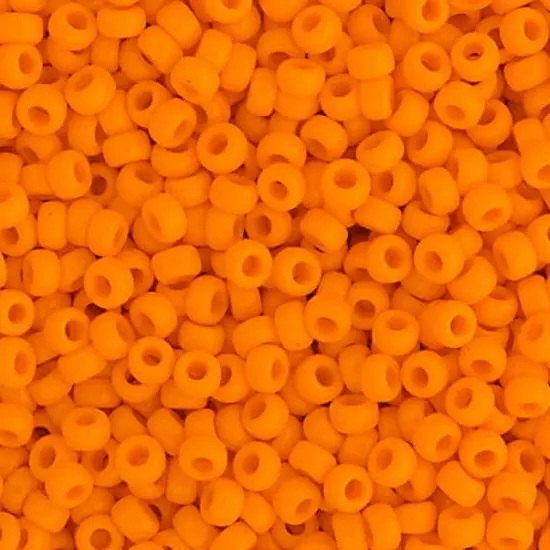 Miyuki 250g Opaque Round Rocailles Seed Beads, 11/0 Orange #405 {1}