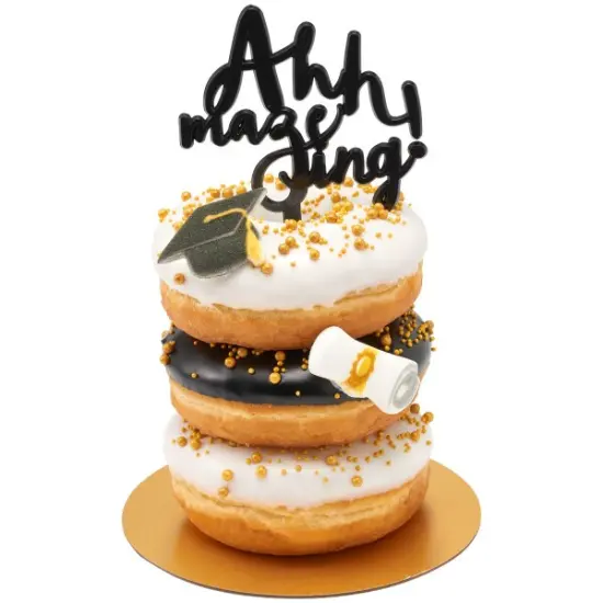 Graduation Cap & Scroll Dec-Ons&reg; Sugar Decorations, 12pc {6}