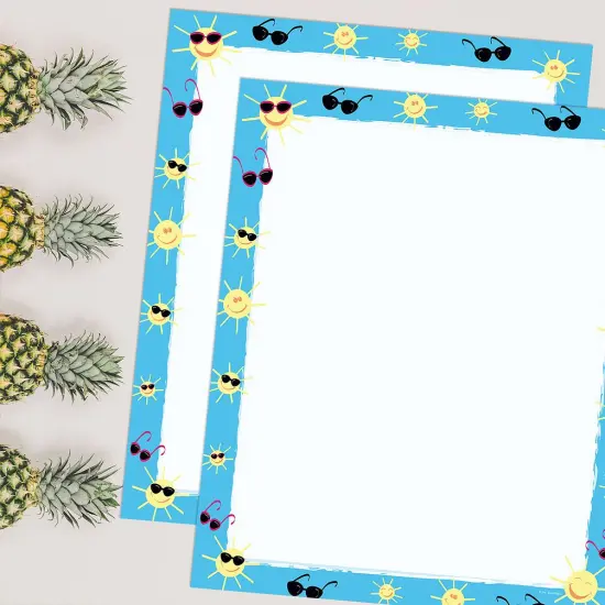 Great Papers! Sun and Shades Stationery Letterhead, Invitations and Announcements, Printer Friendly, 8.5"x11", 80 Pack {3}