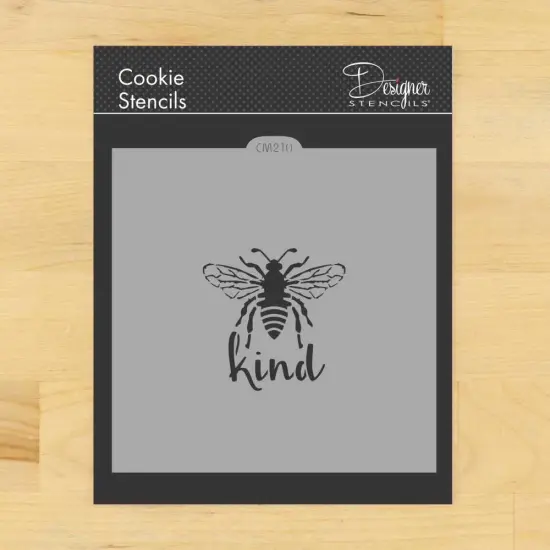 Bee Kind Cookie & Craft Stencil | CM210 by Designer Stencils | Stencils for Royal Icing, Airbrush, Dusting Powder | {1}