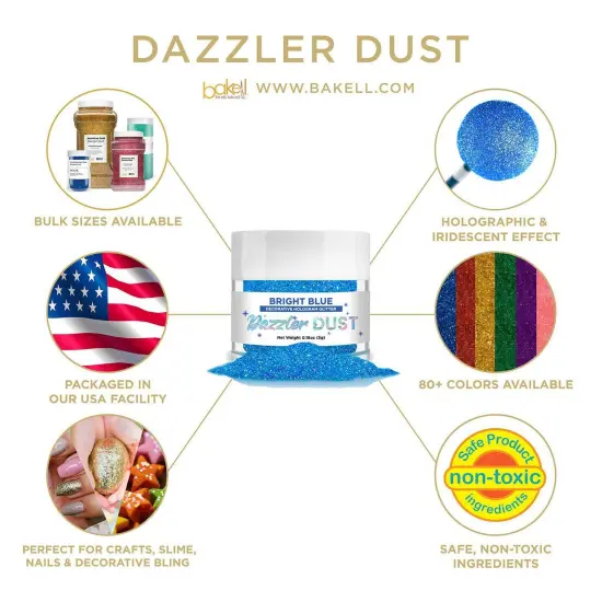 Bright Blue Dazzler Dust&reg; 5 Gram Jar {4}